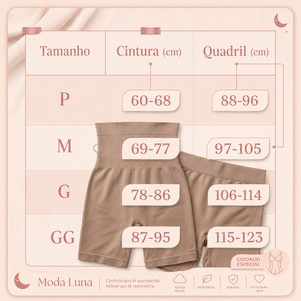 Short Cinta Modeladora - Empina Bumbum 2 em 1