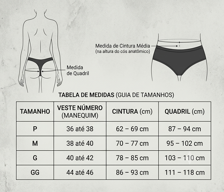 Calcinha Modeladora Cós Alto · Fio Duplo · Segura Barriga