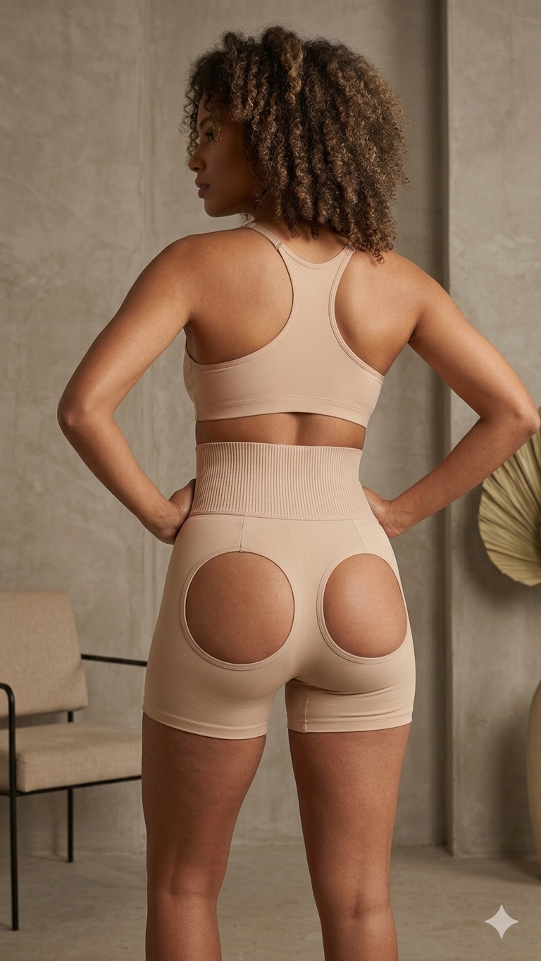 Short Cinta Modeladora - Empina Bumbum 2 em 1